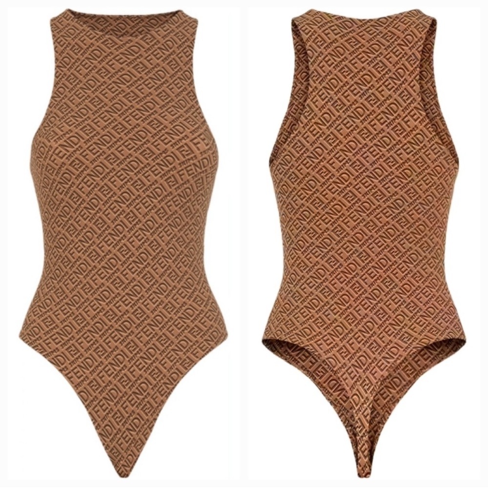 Fendi X Skims body suit in nude USA small - Picture 3 of 12